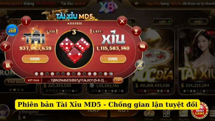 Phiên bản Tài Xỉu MD5 - Chống gian lận tuyệt đối